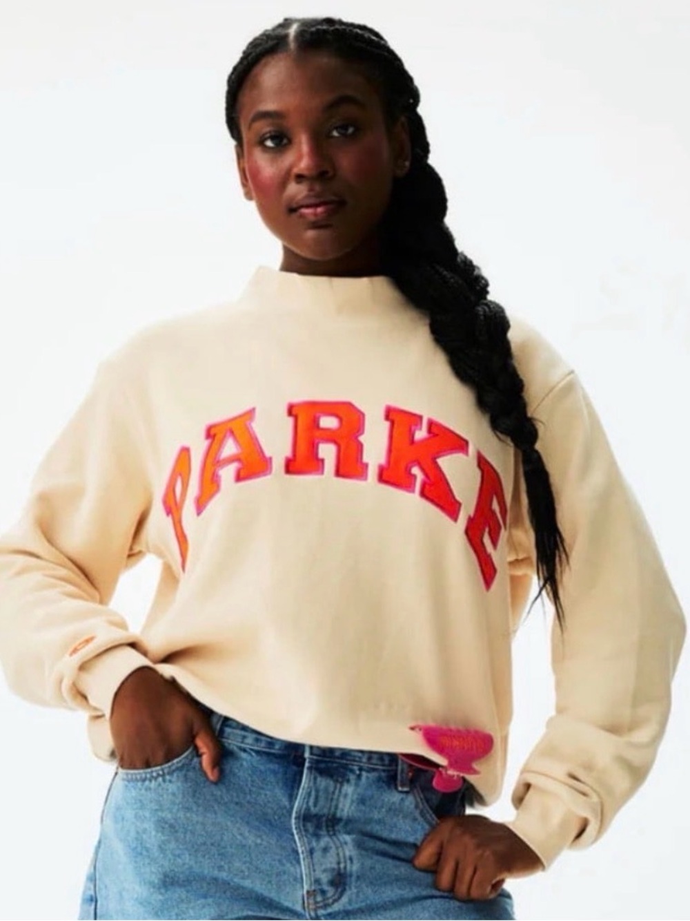 Parke Dunkin collab mockneck sweatshirt